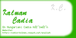 kalman cadia business card